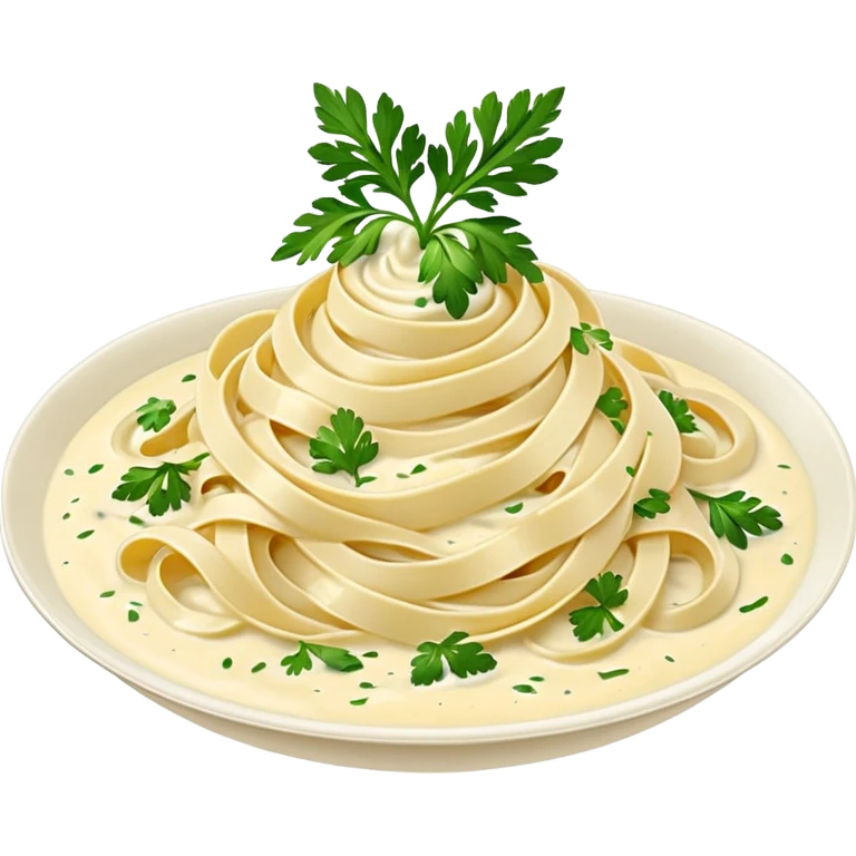 white creamy saucy fettuccine  emoji