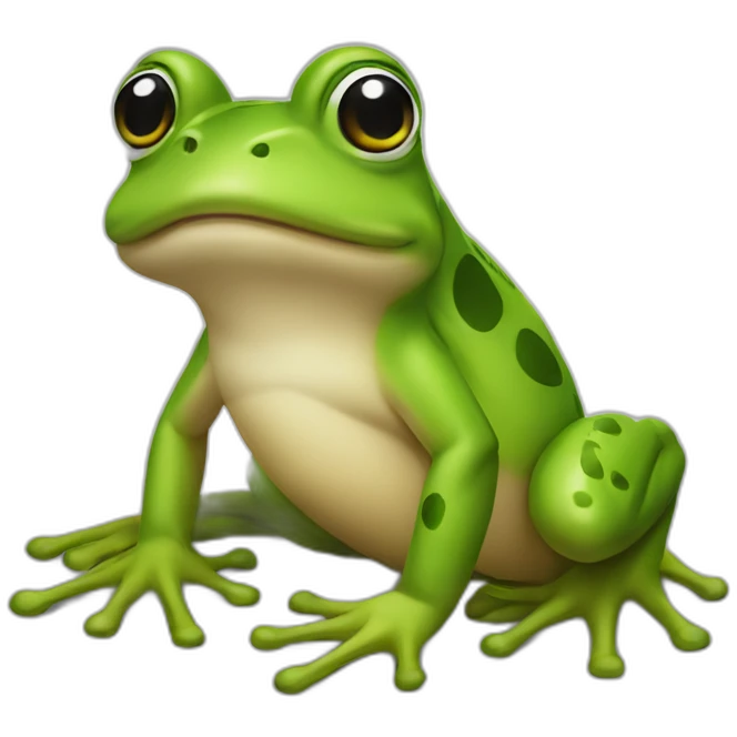 Grenouille sur canard emoji