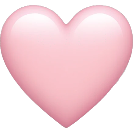 Light pink heart  emoji