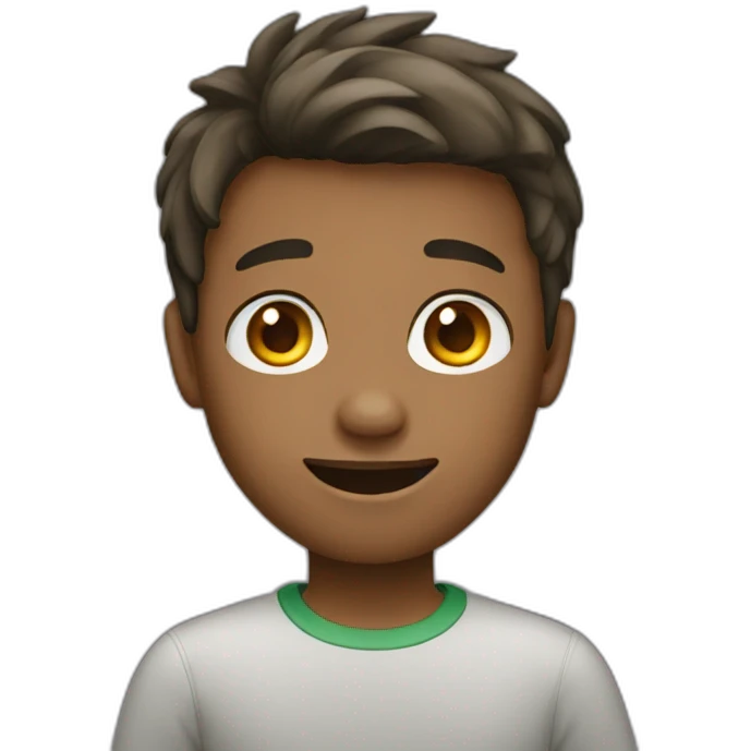 Boy using WhatsApp profile picture  emoji