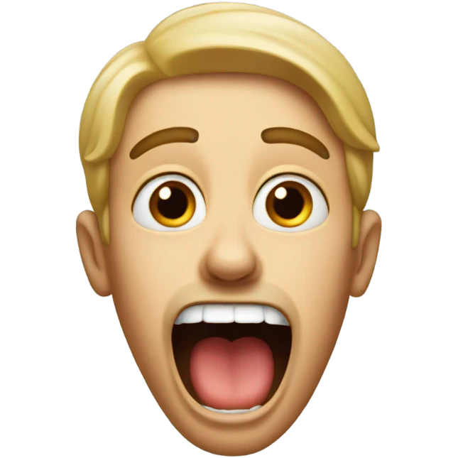 mouth wide open shocked  emoji
