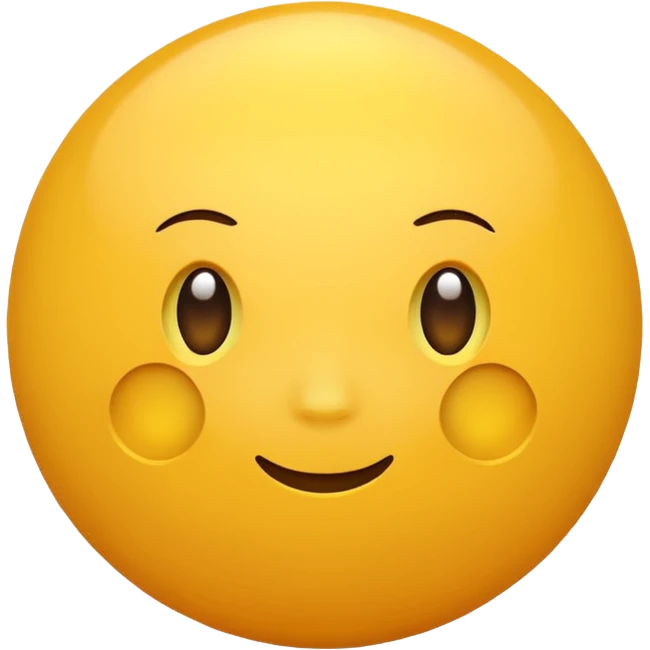 sun-yellow sphere. emoji