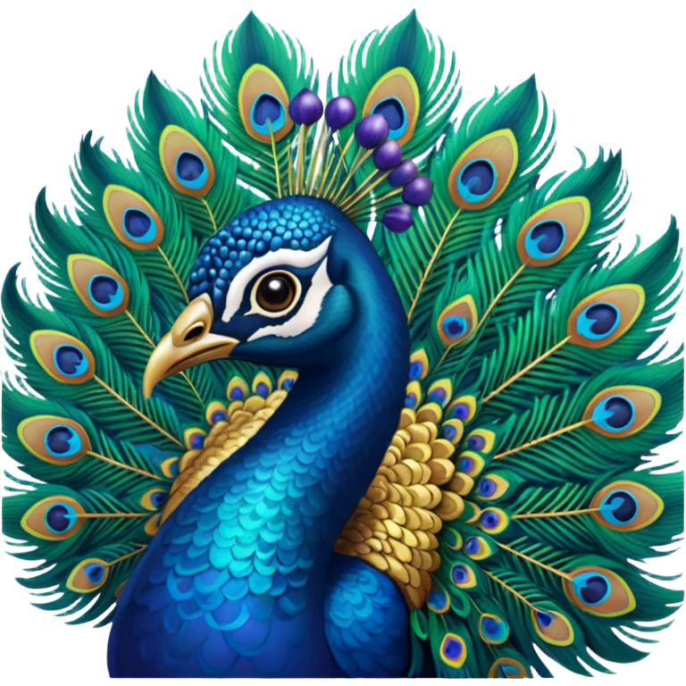 peacock
 emoji