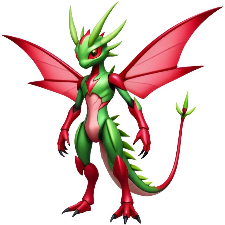  Cool Edgy Shiny Futuristic Ethereal Legendary Scizor-Digimon-Schyther-Flygon-hybrid full body emoji