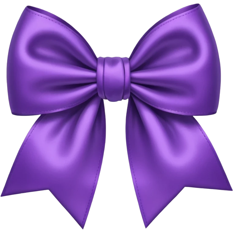 Purple colour bow emoji  emoji