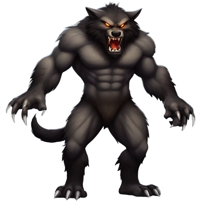 howling werewolf emoji