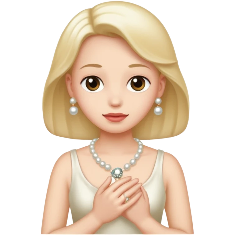 Clutching pearls  emoji