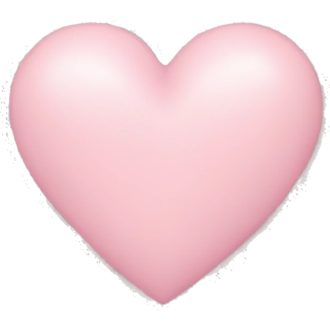 Light pink heart emoji