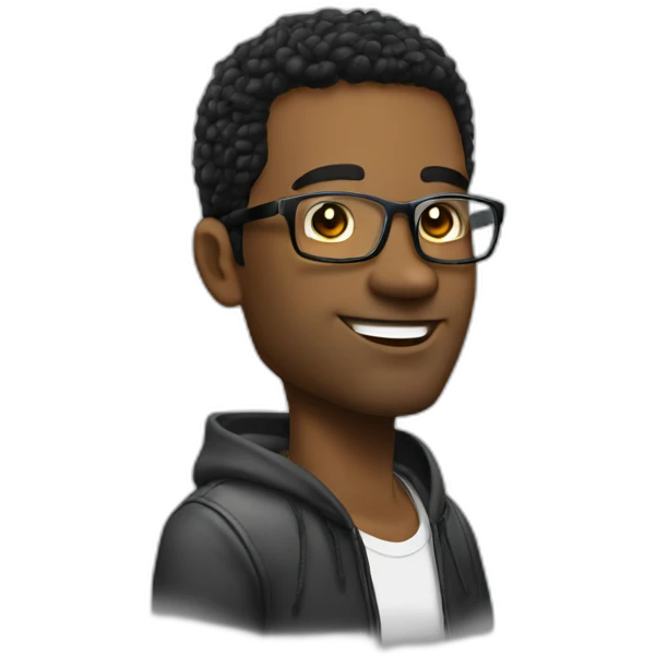 tall guy dj few hair dressed cool emoji