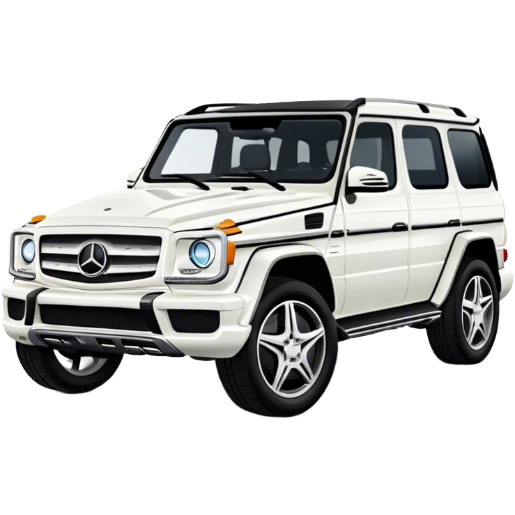 White Mercedes suv emoji