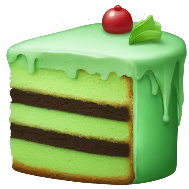 green cake emoji
