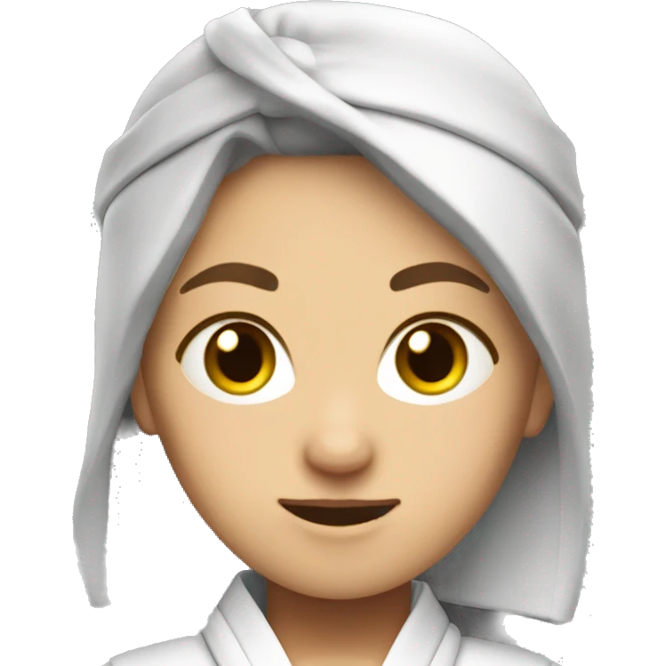 White belt jujitsu femaile emoji