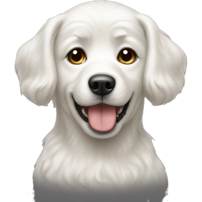 white russian dog emoji