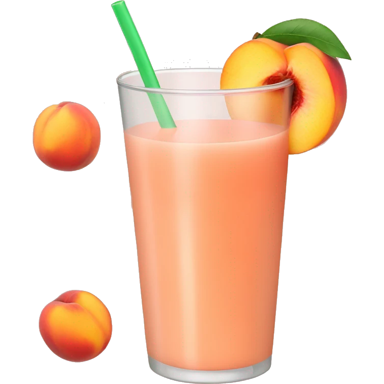 Peach drink emoji