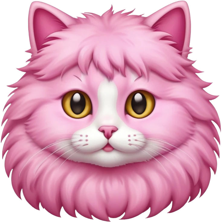 pink adorable cat emoji