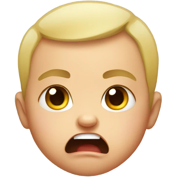 Angry baby emoji
