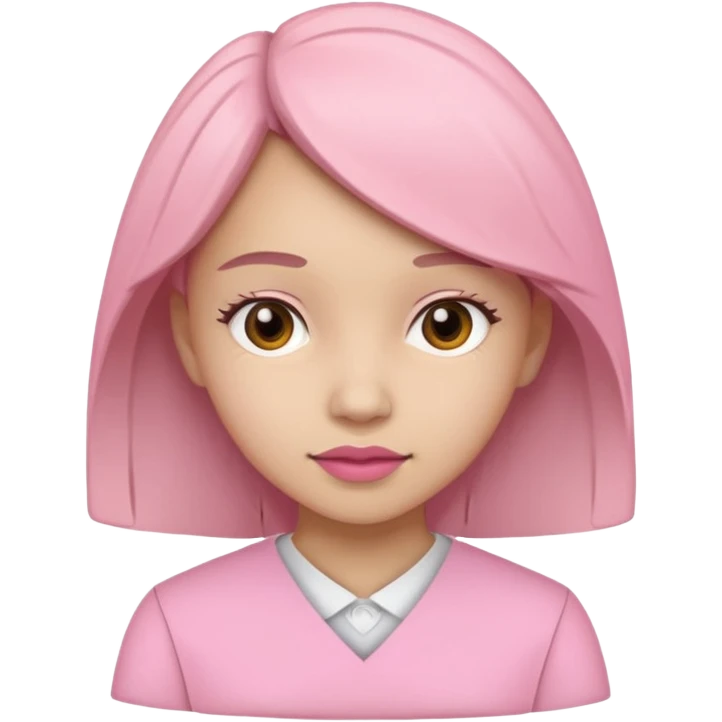 pink papercraft girl  emoji