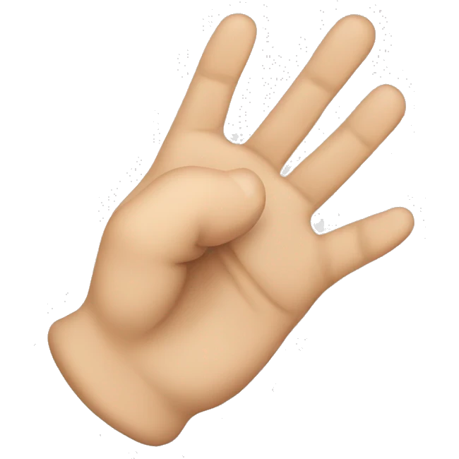 Finger der auf die innere Handfläche tippt emoji
