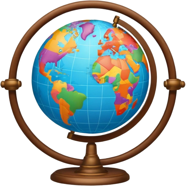open atlas with a globe above emoji