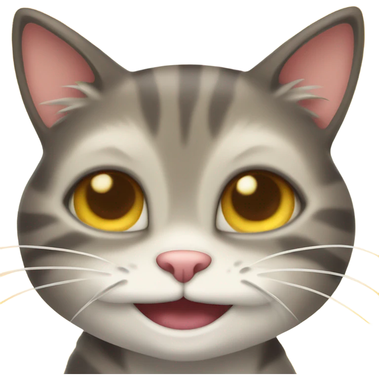 Cat with smile emoji