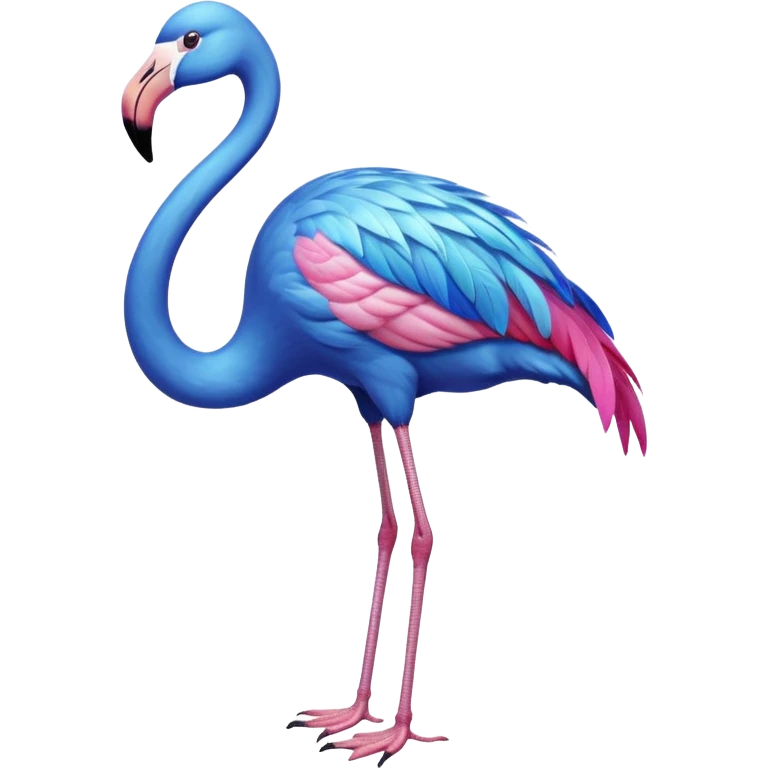 Blue Flamingo 🦩 emoji
