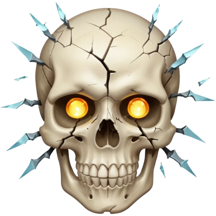 Skull mind blown emoji