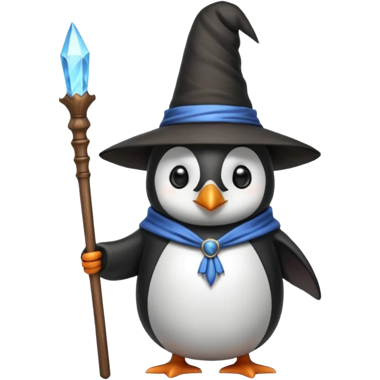 Penguin Wizard emoji