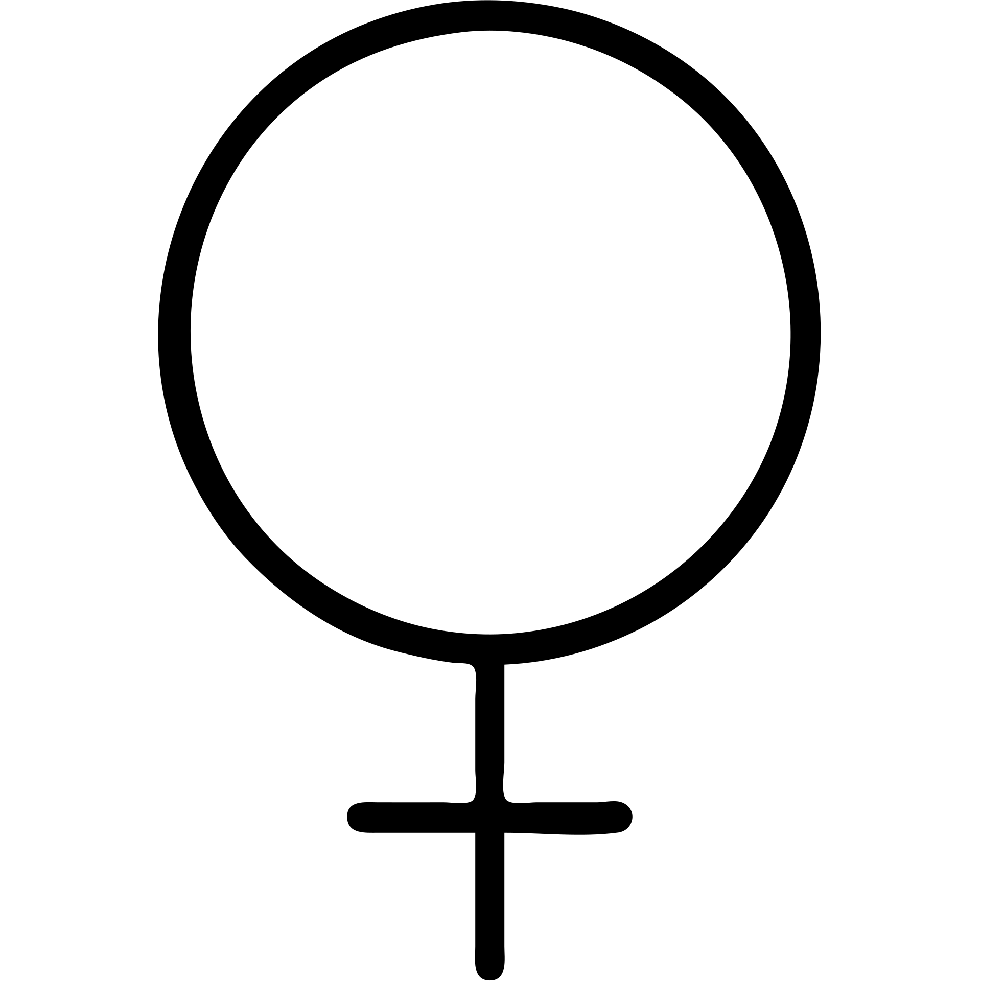 classic female gender symbol, simple and clear emoji