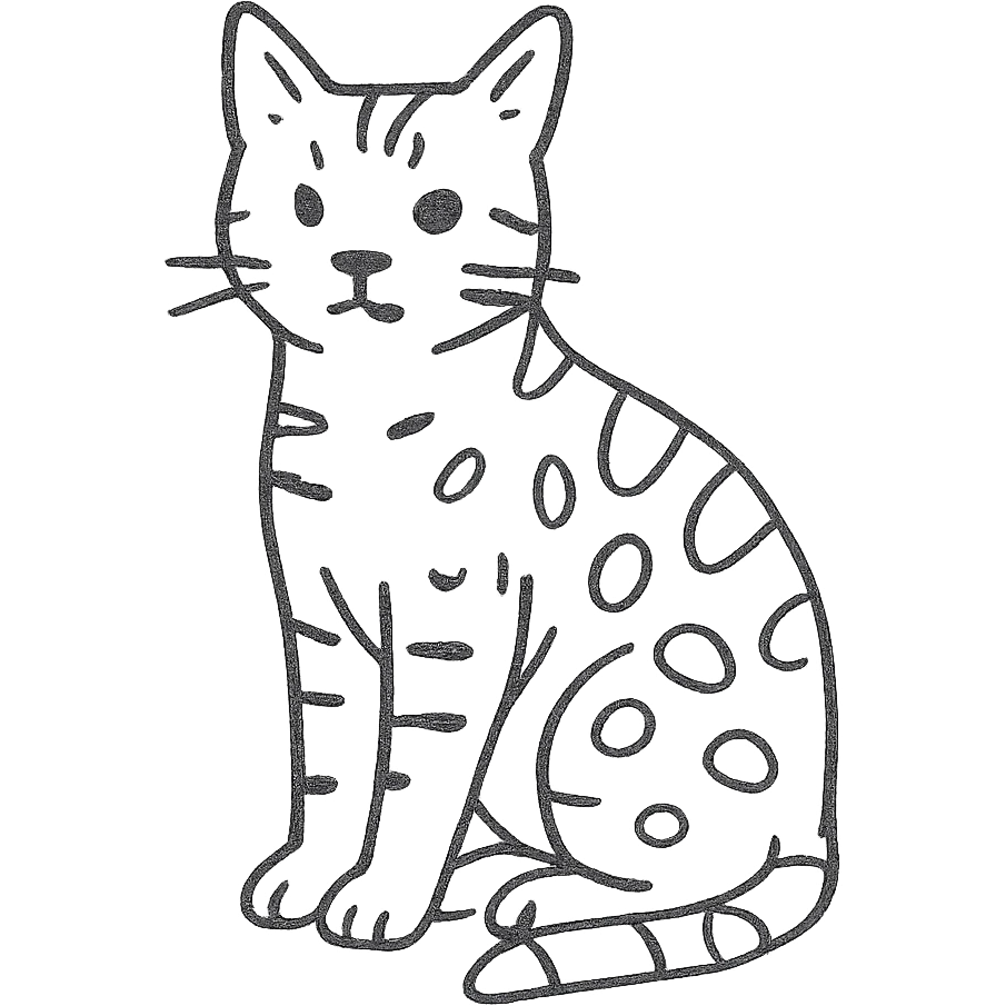 A Bengal cat emoji