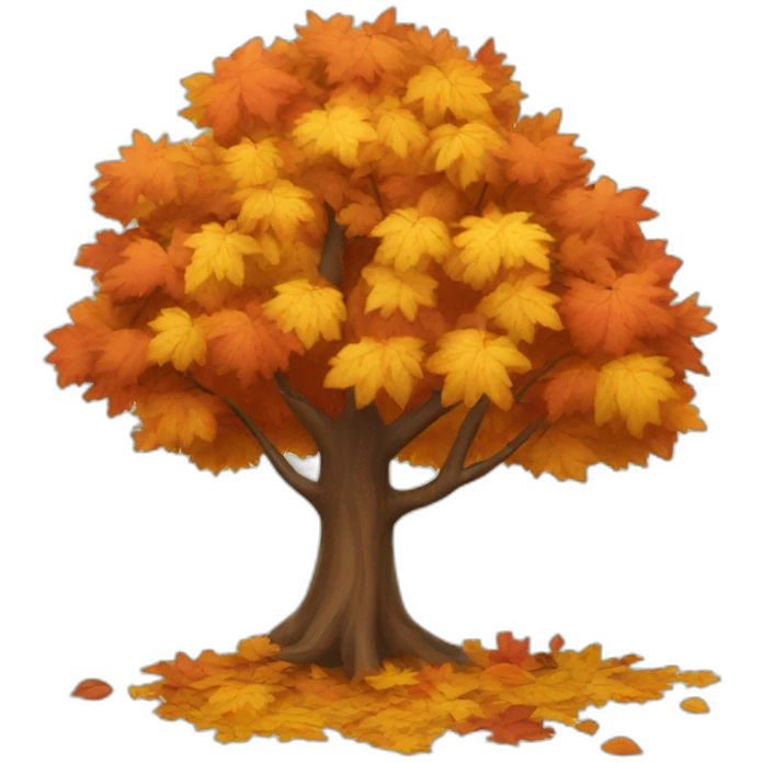 autumn tree emoji