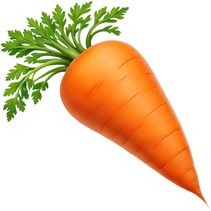 portrait of carrot emoji
