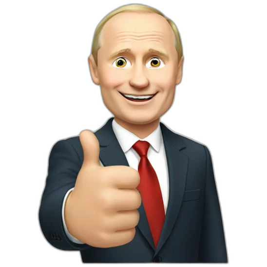 putin thumbs up emoji