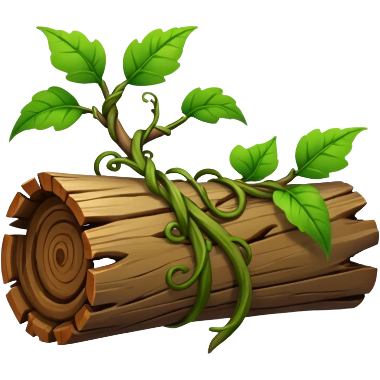 A twisting vine wrapping gently around a fallen log.










































 emoji