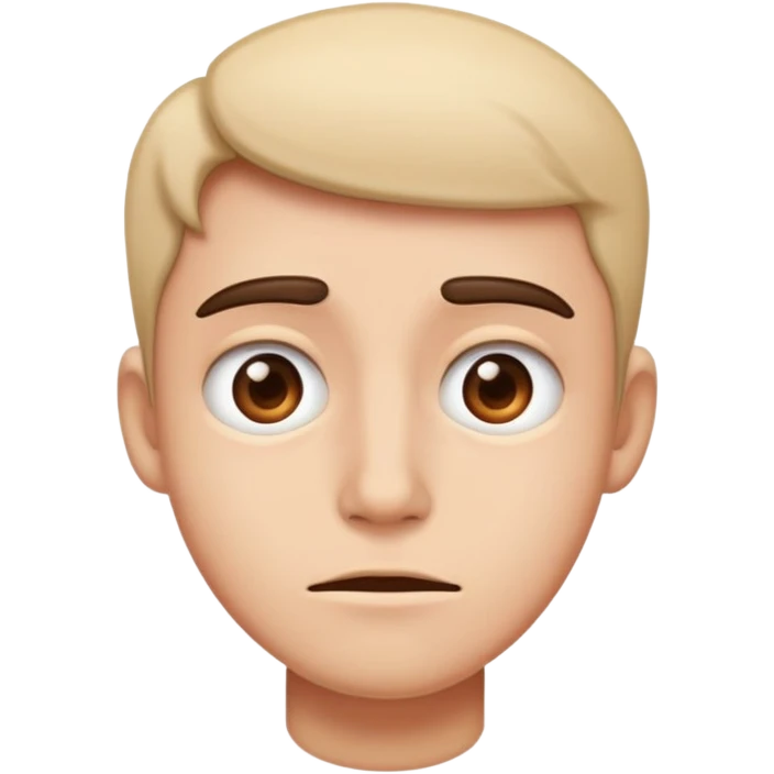 Awkward face emoji