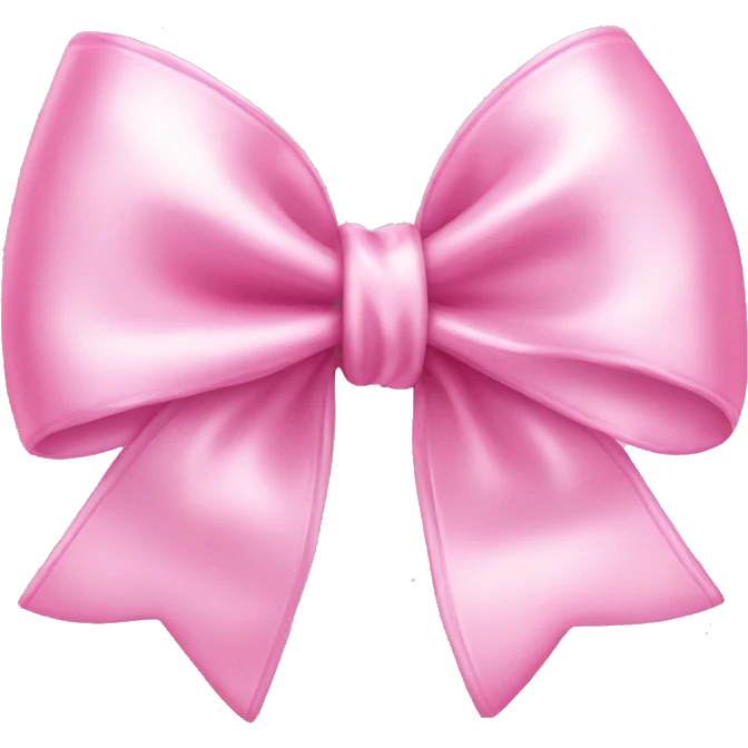 satin sparkly pink bow pastel emoji