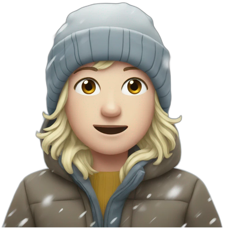 snowing emoji