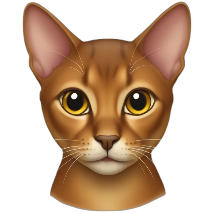 Abyssinian cat emoji