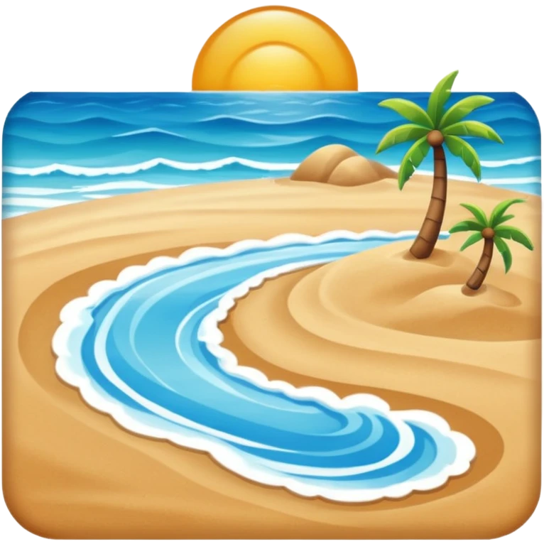 Coastal beach emoji