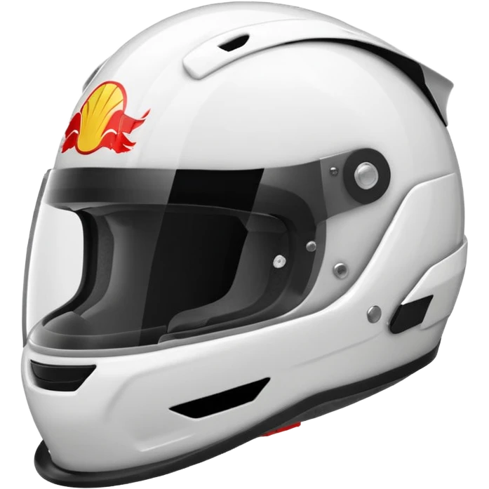 formule 1 helmet white  emoji