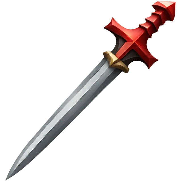 space-cross dagger with-red-ray-blade emoji