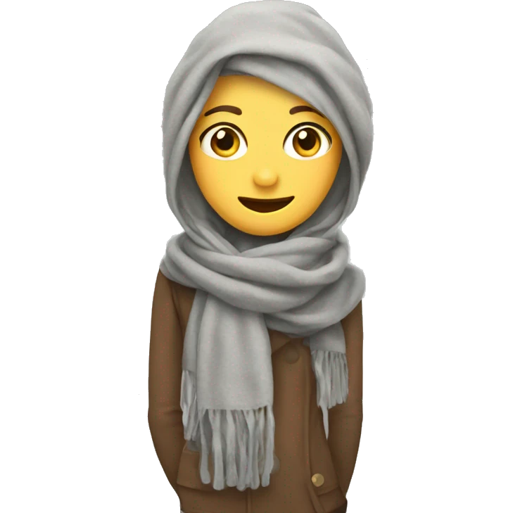 Cute scarf emoji