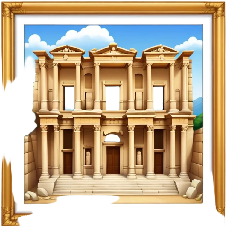 Cinematic Realistic The Library of Celsus Emoji emoji