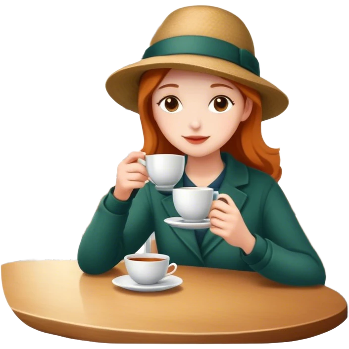 tea party in a coffee shop  emoji