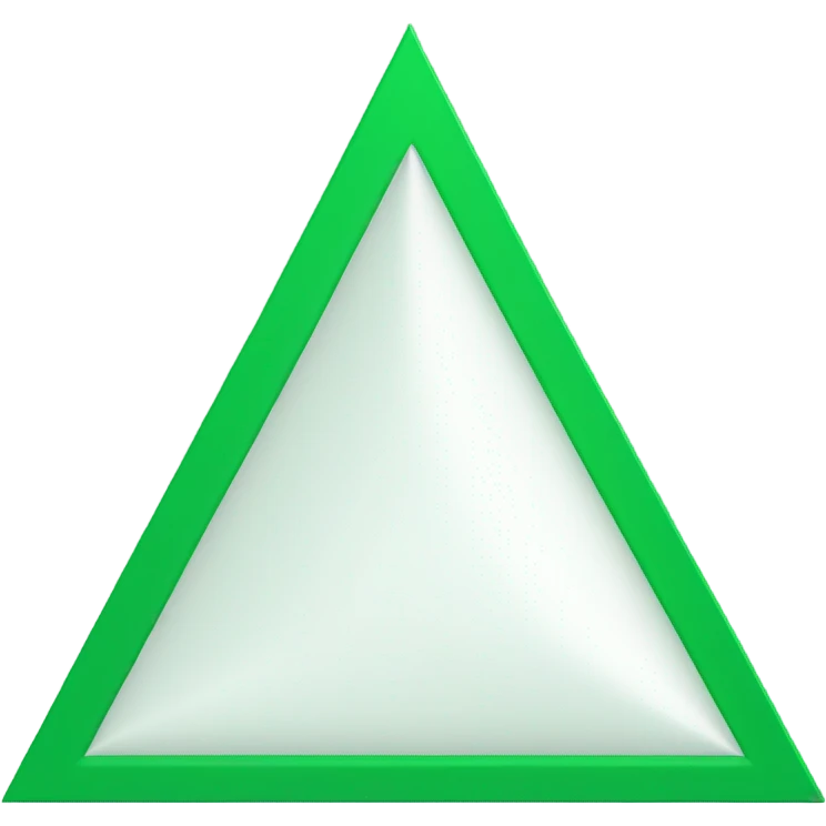 Green Color Upward Triangle emoji