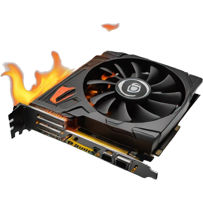 graphics card-fire-burn emoji