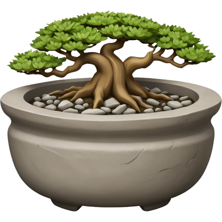 Shohin  Flintstone’s bonsai pot emoji