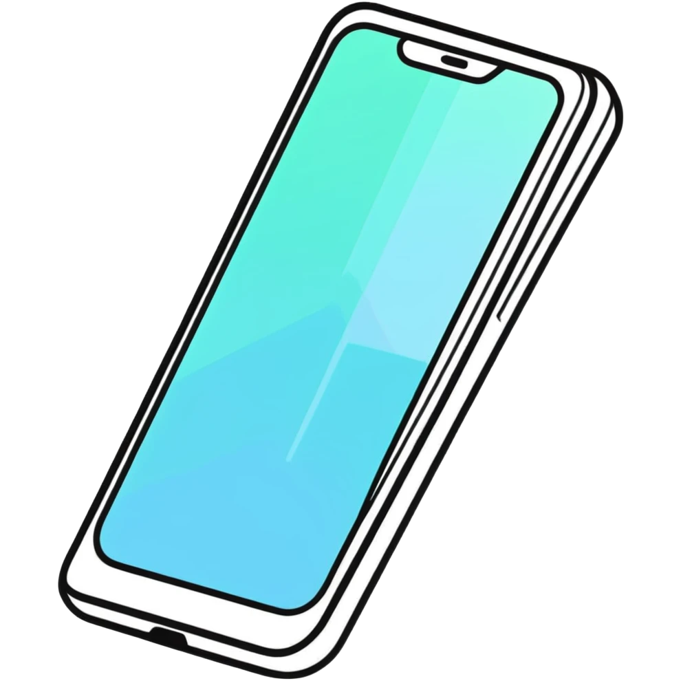 Advanced AI smartphone of the future with holographic projection, showing virtual assistant, mind-reading communication technology emoji