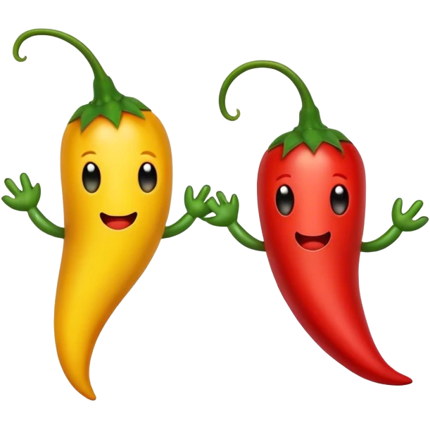  two chili peppers Pisces symbol emoji