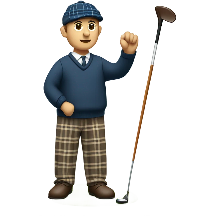 Scottish golfer emoji