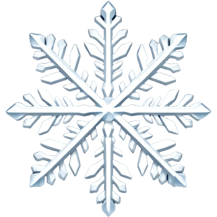 Snowflakes in winter emoji